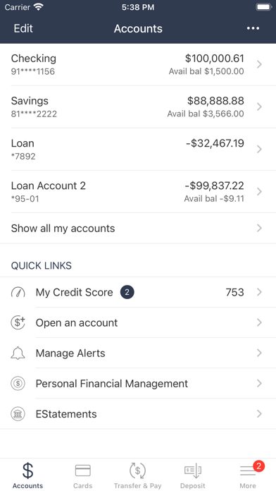 Maine Community Bank Mobile Screenshot