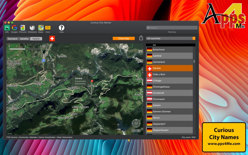 #8. Curious City Names (macOS) By: @pps4Me