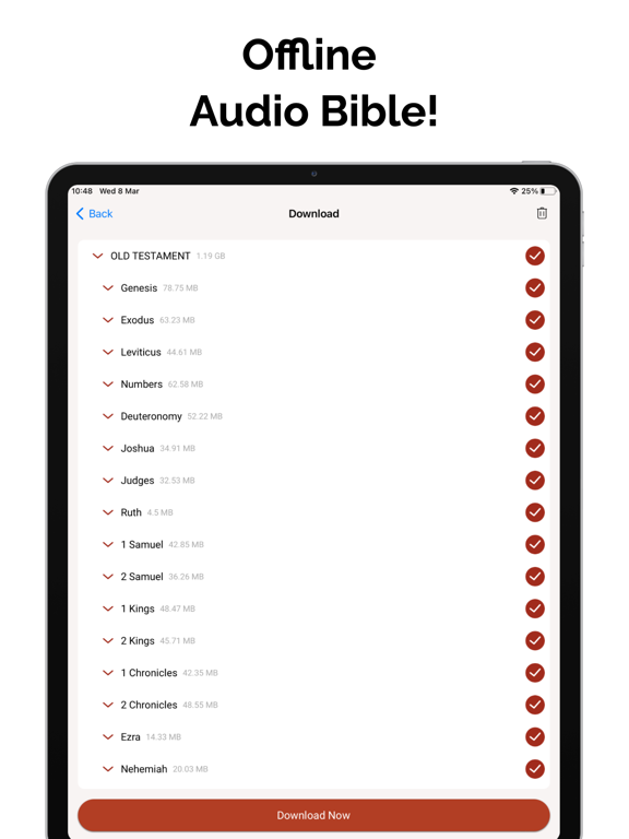 Screenshot #6 pour Audio Bible Offline Study App