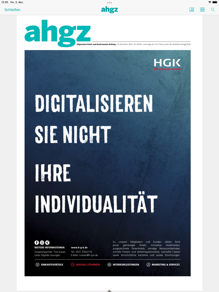 AHGZ Zeitungsapp