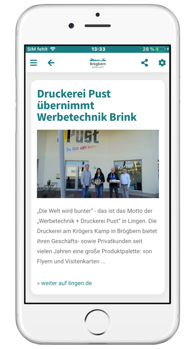 Broegbern Dorfapp Screenshot