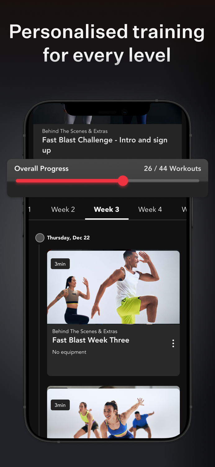 LES MILLS home workout app