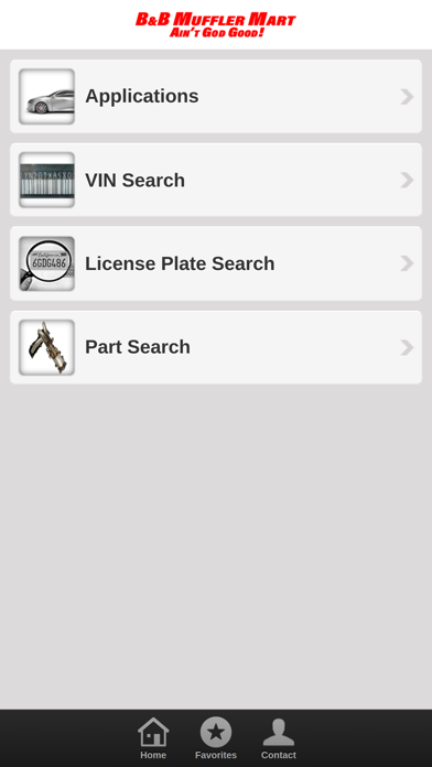 B&B Muffler Mart Exhaust Screenshot