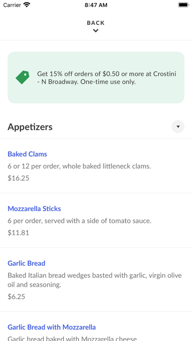 Crostini NY Screenshot