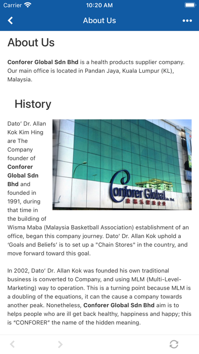 Conforer Global Screenshot