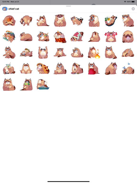 Screenshot #4 pour Cat - Stickers Emoji & smiley