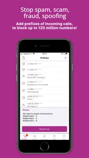 wideprotect spam call blocker iphone screenshot 1