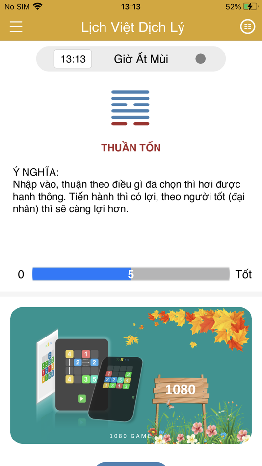#2. Lịch Việt Dịch Lý (iOS) By: Mai The Hung