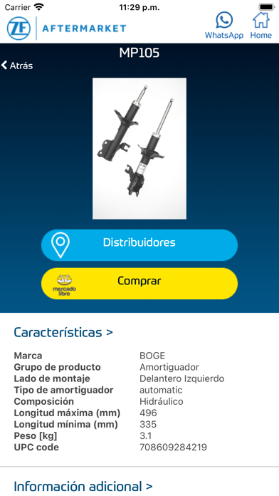 ZF México Catálogo Autopartes Screenshot