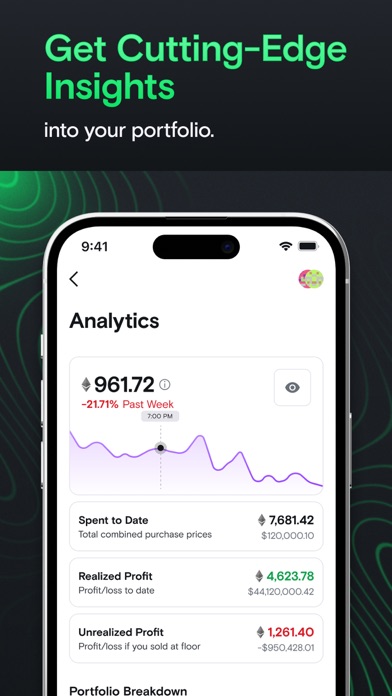 LooksRare Portfolio Screenshot