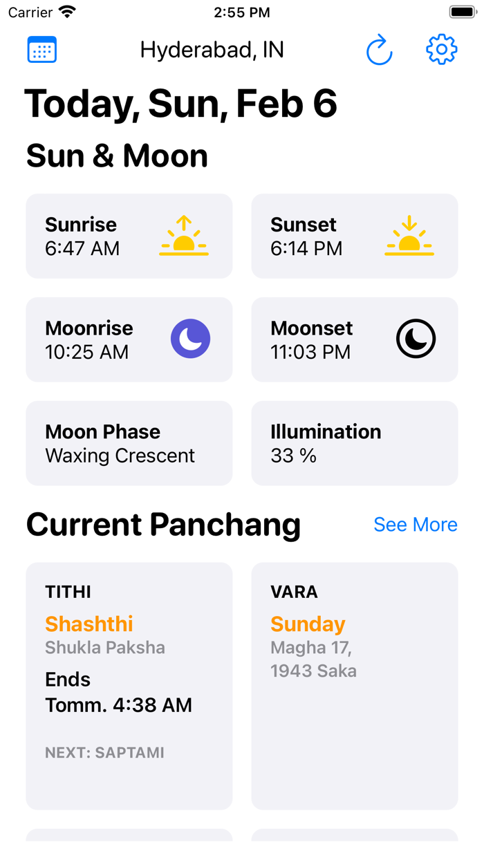 Panchang Guru Vedic Calendar