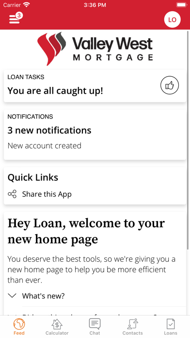 Valley West Mortgage Screenshot