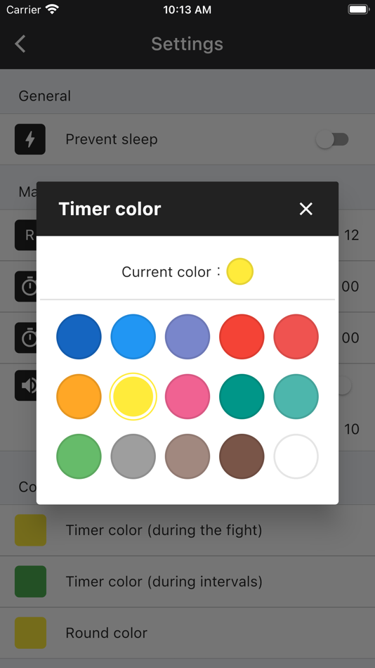 #3. Customizable Boxing Timer (iOS) 由: NAOYA ONO