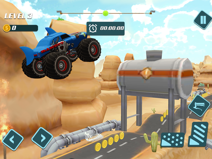 Xtreme Monster Truck Car Race
