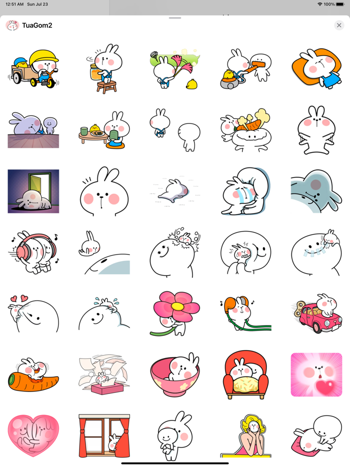 TuaGom Cute Rabbit Pack2