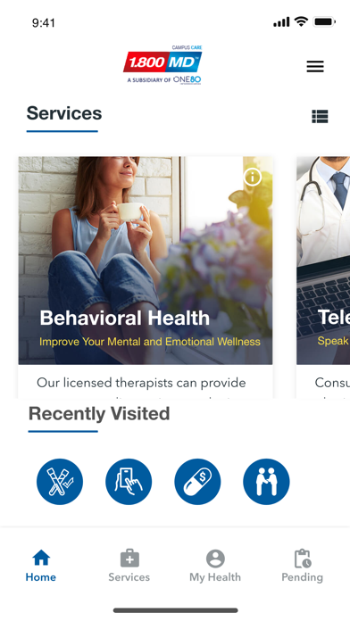 1.800MD Campus Care Screenshot