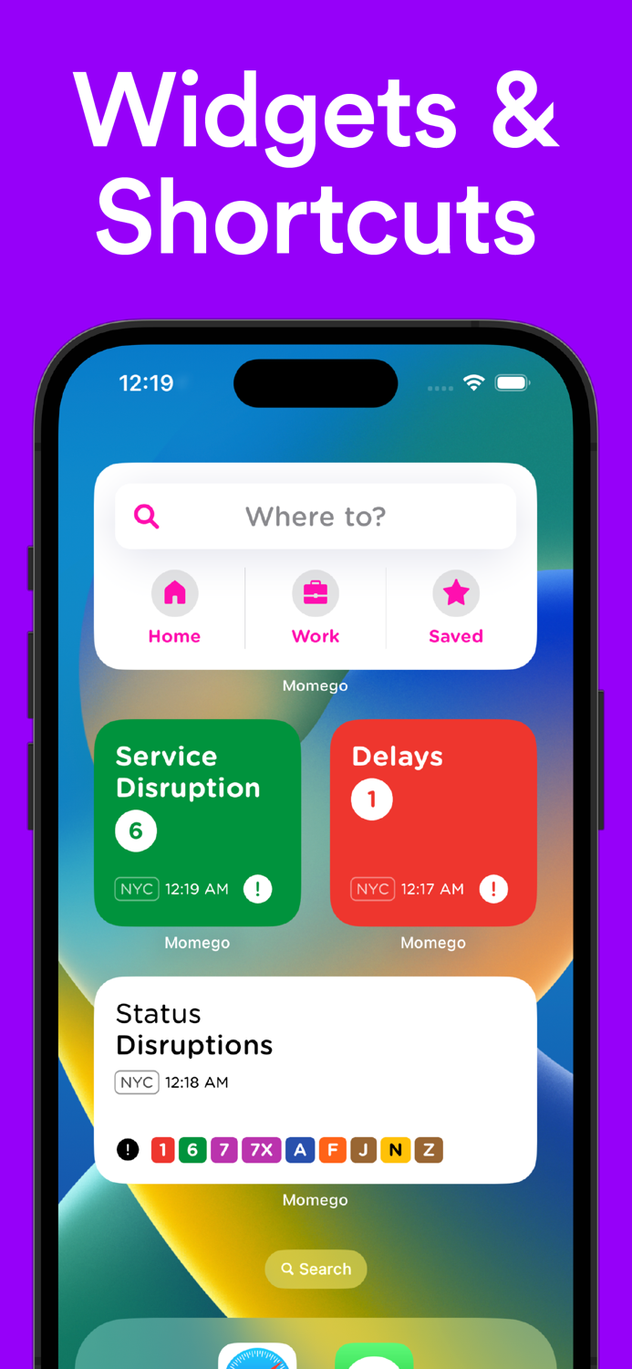 Momego Bus and Train Tracker