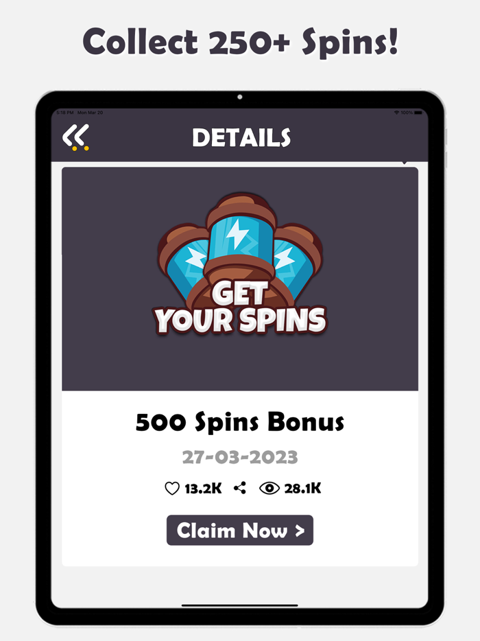 Comic master  daily Spins