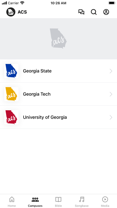 Christian Students Georgia Screenshot