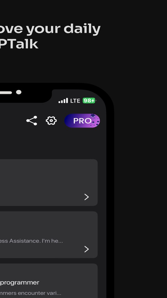 #5. GPTalk: My AI Helper, Chat Bot (iOS) Podle: deveem