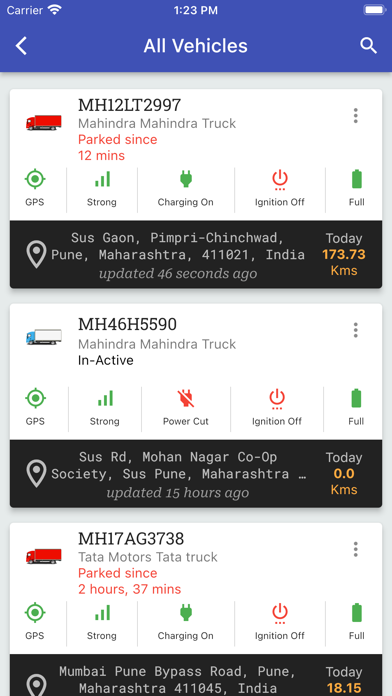 Track My Wheels Screenshot