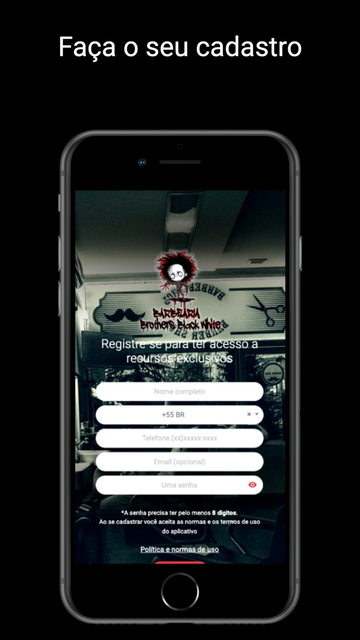 Barbearia Brothers Black White