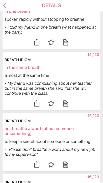 Clothing Body idiom in English Screenshot