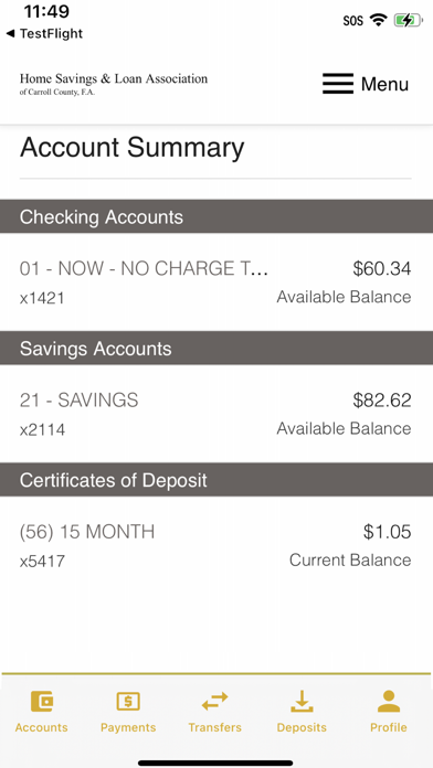 Home Savings & Loan - Norborne Screenshot