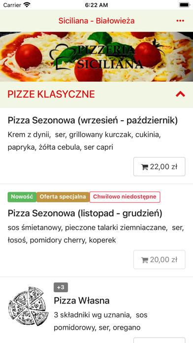 Siciliana Pizzeria Screenshot