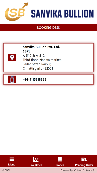 Sanvika Bullion Screenshot