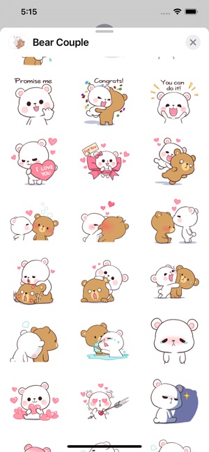 Bear Couple Love Cute Sticker trên App Store