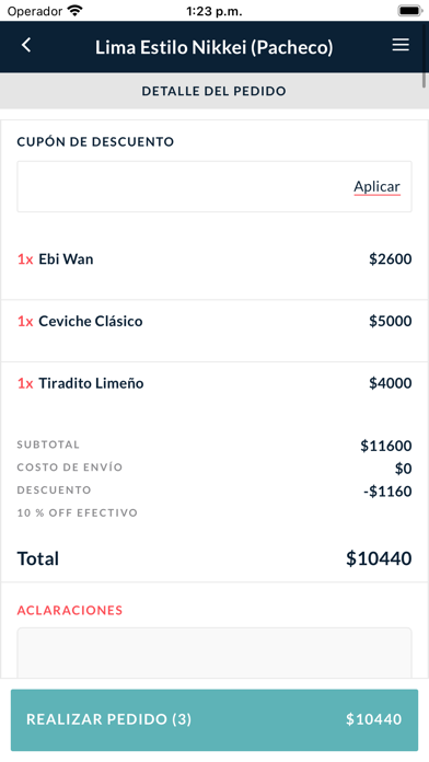 Lima Estilo Nikkei Screenshot