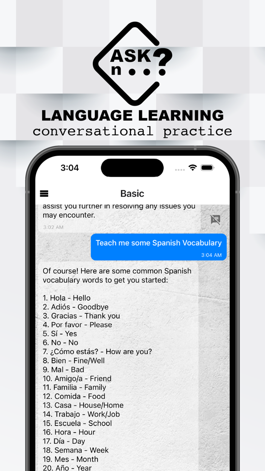 #5. Chatting AI, Chatbot w AskN AI (iOS) 来自: Learn to Sing - Vocal Warmups, Singing Lessons, Ear Training, Karaoke