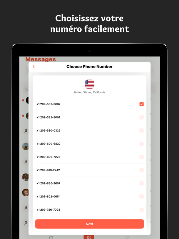 Screenshot #5 pour Deuxiéme Numéro de Téléphone