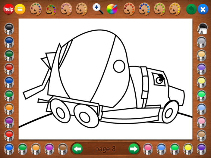 Trucks Coloring Book