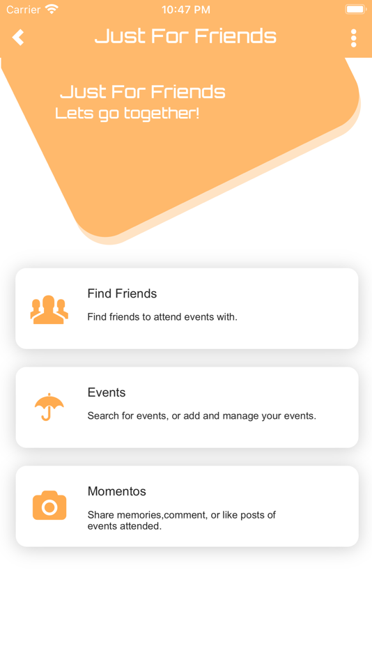 #1. Just For Friends (iOS) 由: Tshephang Minky Sekwakwa