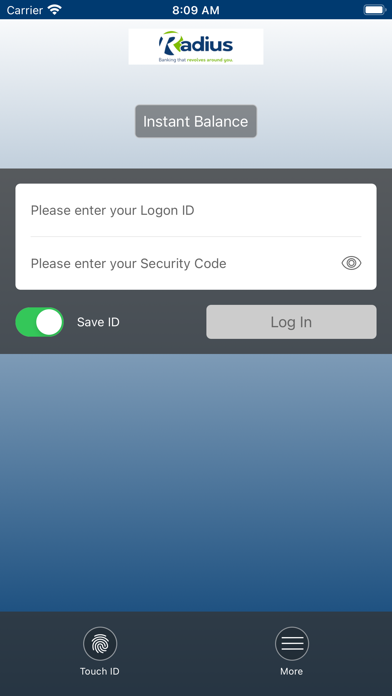 Radius Federal Credit Union Screenshot