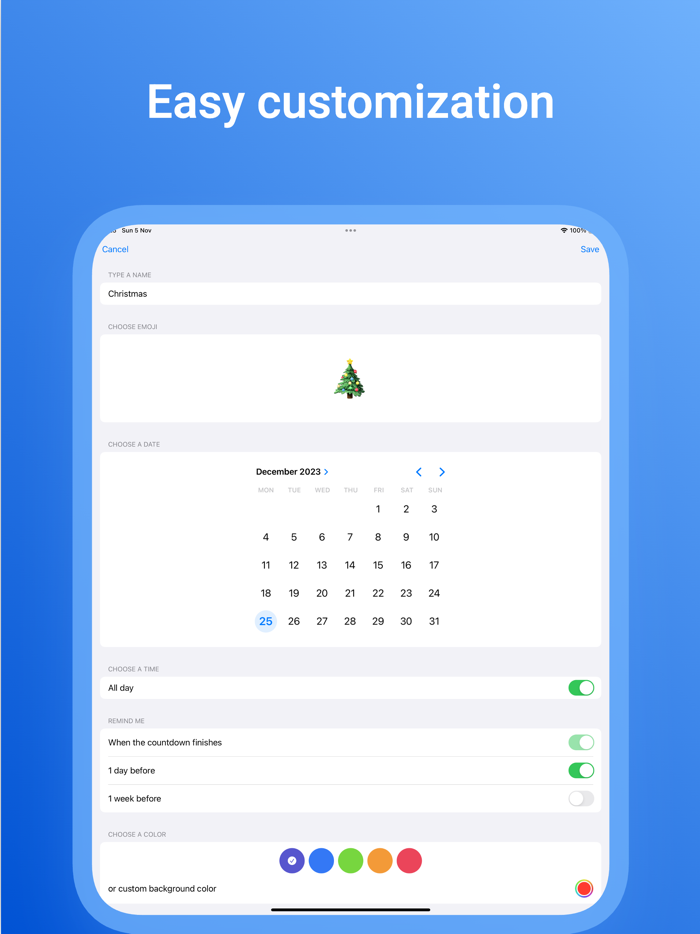 EventHorizon Smart Countdown