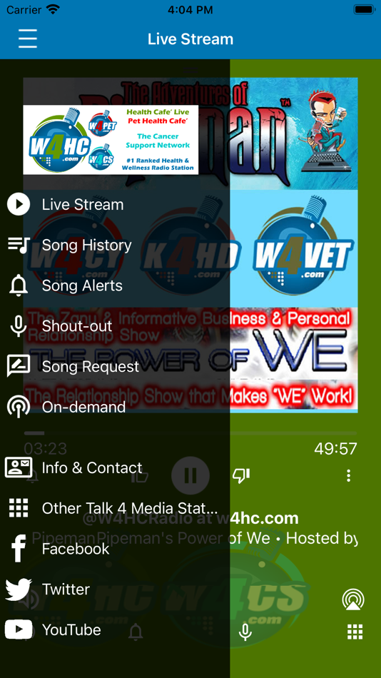 #2. W4HC Radio & W4CS Radio (iOS) De: Talk 4 Media, LLC