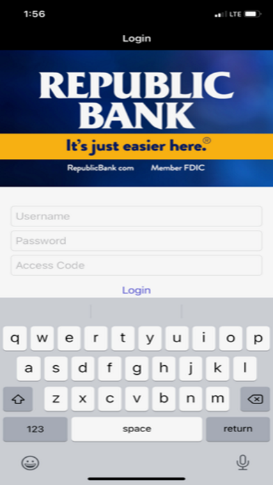 Republic Bank Corp Deposit Screenshot