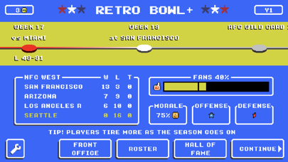 Retro Bowl+ screenshots