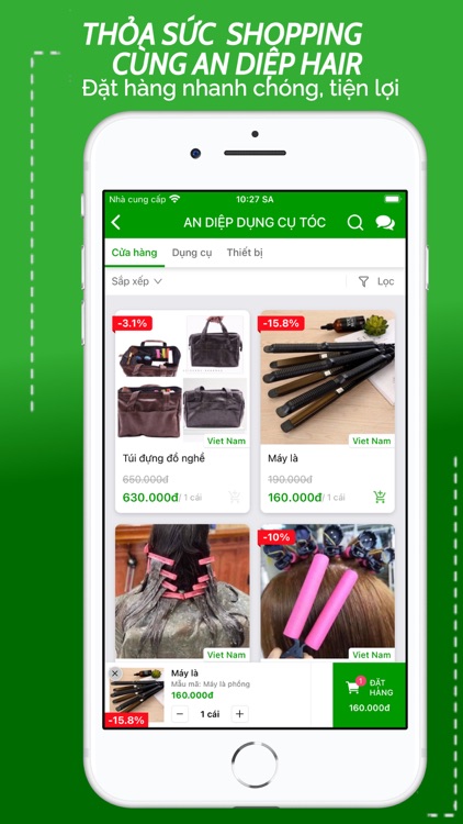 AN DIỆP DỤNG CỤ TÓC