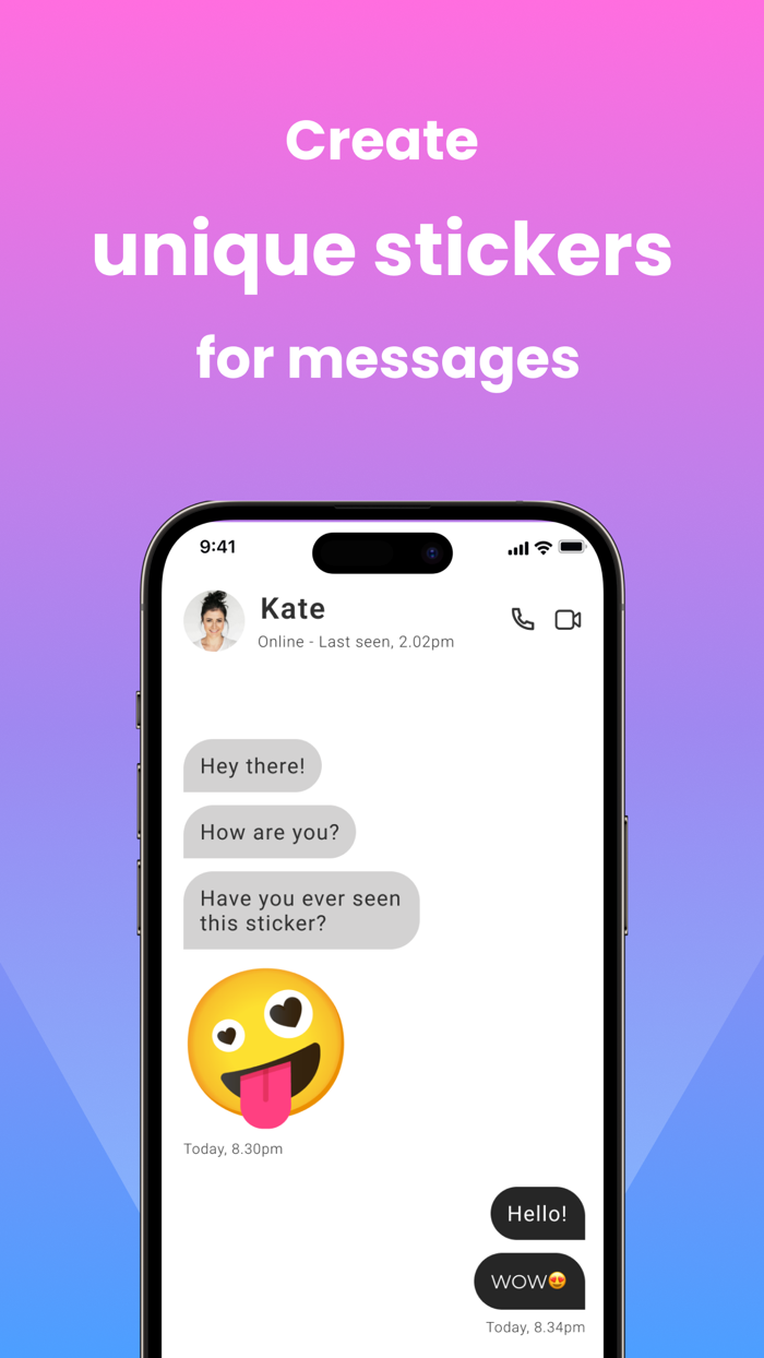 Emoji Shake create stickers