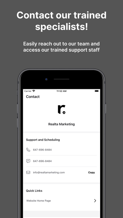 Realta Marketing Screenshot
