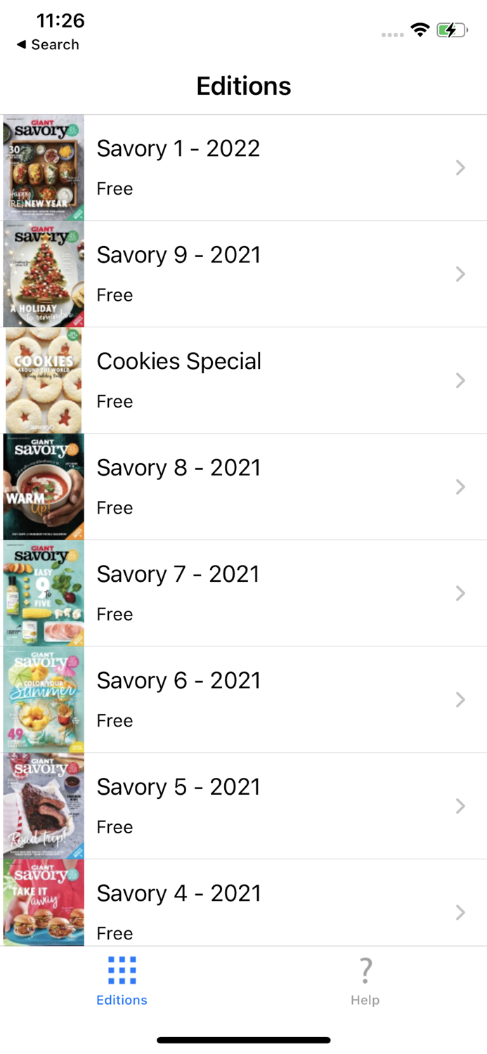 Savory Mag. Giant Food Stores