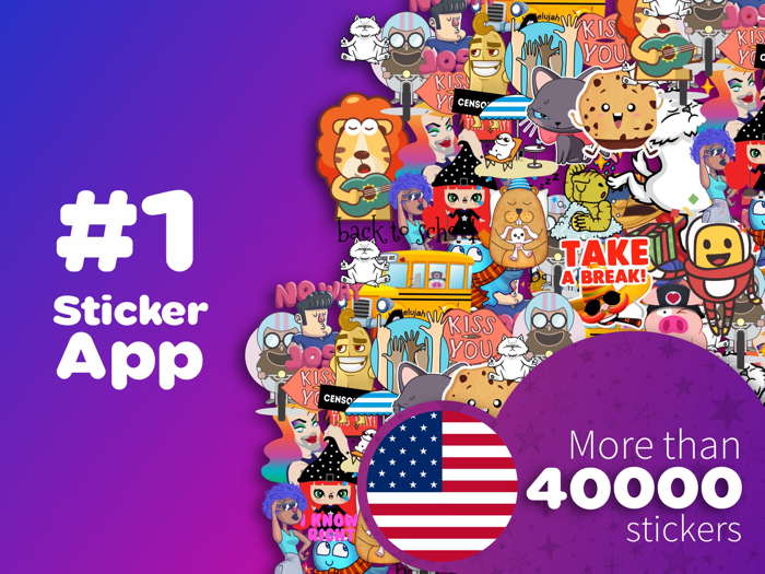 Stickers for photos and text