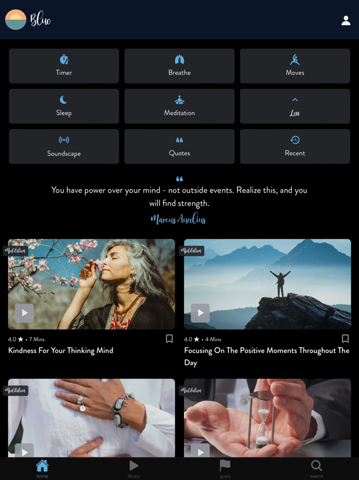 Blue Meditate Calm Sleep