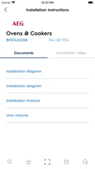 Electrolux Installer app iphone bilder 3