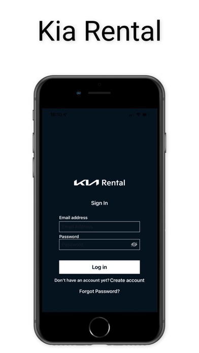 Kia Rental Screenshot