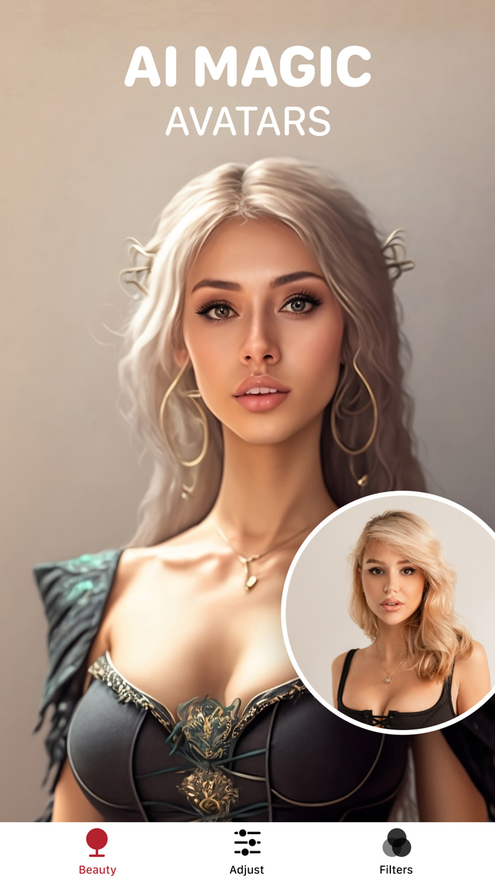 AI face app photo editor Belle